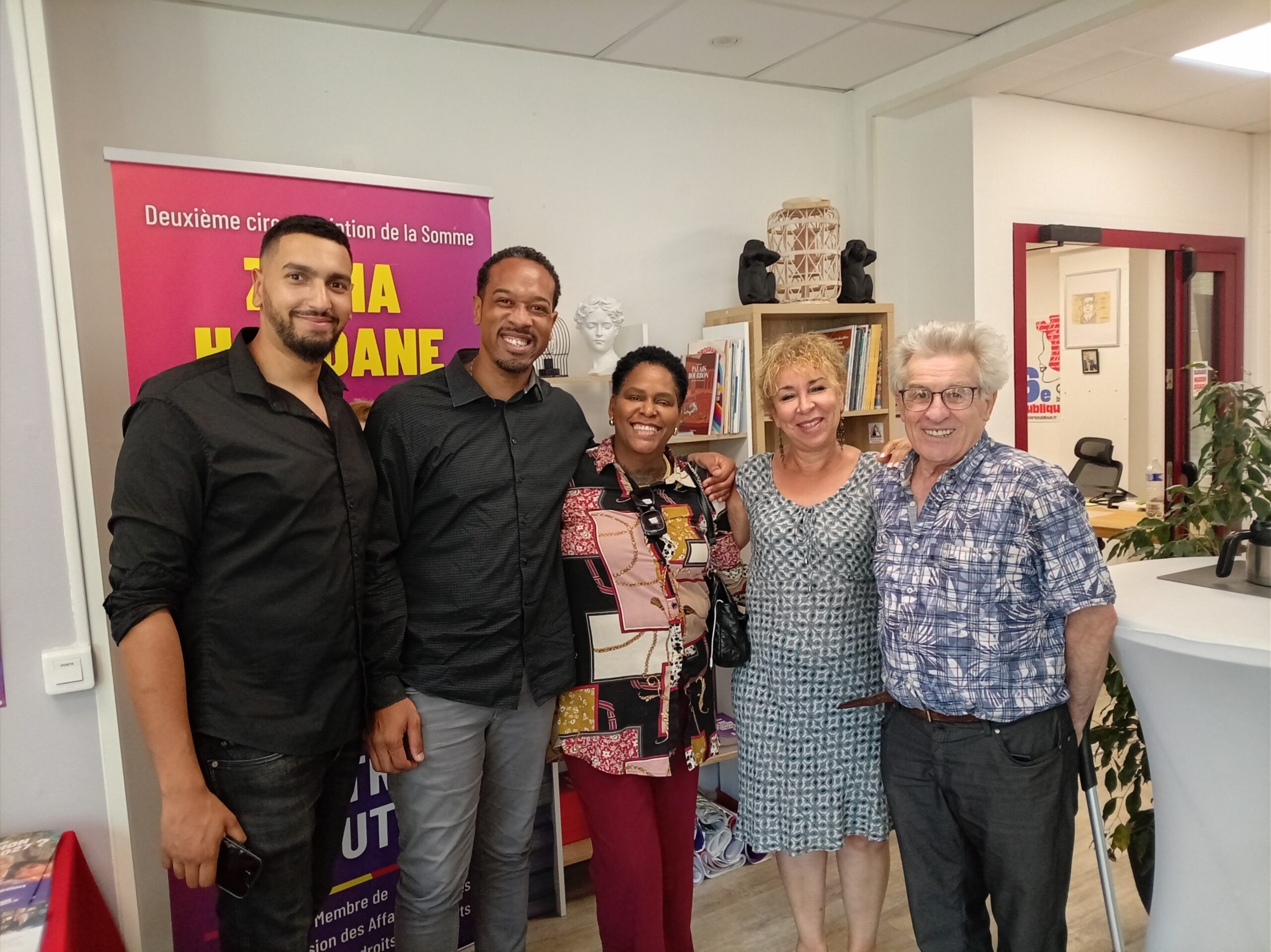 Rencontre du Front Ultramarin à la permanence de la députée Zahia Hamdane à Amiens