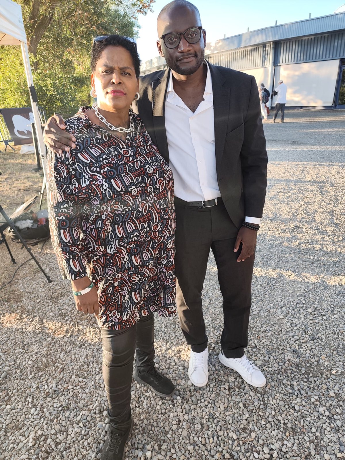 Sandra Boulogne et Carlos Martens Bilongo, député du Val-d'Oise